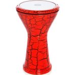 Vatan Kırmızı Renk Çatlak Boyalı Döküm Bas Darbuka152