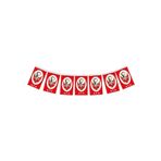Vatan Mini Boy 8x5.5 cm İpli Kağıt Atatürklü Bayrak 50 li