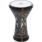 Vatan Siyah Erzincan İşlemeli Bas Döküm Darbuka