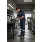 Vatan Tekstil Erkek 7/7 Gabardin Kışlık Kargo Cepli Iş Pantolonu - Lacivert - 52
