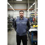Vatan Tekstil Erkek Reflektörlü Kalın Gabardin Kumaş Kışlık Iş ve Çalışma Yeleği - Gri - XL