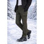 Vatan Tekstil Içi Polarlı Kışlık Ithal Softshell Rüzgar Geçirmez Su Itici Kumaş Erkek Pantolon - XL - Haki