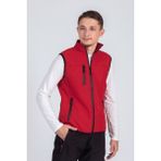 Vatan Tekstil Softshell Dik Yaka Erkek Yelek - 2XL - Kırmızı