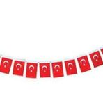 Vatan VT805 Küçük Boy 50'li 6x10 cm İpli Kağıt Bayrak