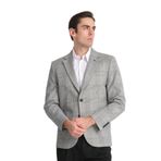 Vatana Erkek Siyah Mono Yaka Yarım Astarlı Slim Fit Spor Blazer Ceket Siyah 48