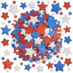 Vatansever Glitter Yıldız Çıkartmaları 4 Temmuz Köpük Yıldız Şekilli Çıkartma Bağımsızlık Günü Parti Dekorasyon Sanat El Sanatları Malzemeleri 300 Adet