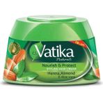 Vatika Naturals Kına-Badem Saç Şekillendirici Krem 210 ml - vatikahenna
