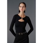 VATKALI Cut Out detaylı bluz - Premium Edition
