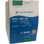 Vatkon VTK-480-24-R / 24V, 20A Güç Kaynağı (+Dc Ok Sinyal Çıkışı)