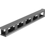 Vatpan 19" 1u Yatay Kablo Düzenleyici Metal Organizer Kapaklı