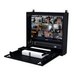 VATPAN Duvar Tipi Network CCTV/NVR/DVR Güvenlik Kutusu Rack Cabinet, 1U Ayarlanabilir Montaj Rayı, Kilit Sistemi & 90 Derece Katlanabilir Ön Kapı CCTV ve Gözetim İçin
