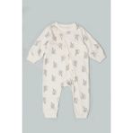 Vauva Bebek Çocuk Tulum Uzun Kollu Baskılı Fermuarlı Kız Erkek Pijama Tulum - Siyah - 9 - 12 Ay