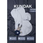 Vauva Bebek Için %100 Pamuklu Çif Taraflı Fermuarlı Kundak Yumuşak Penye Kumaş Nefes Alabilen Kumaş - Standart - Mavi