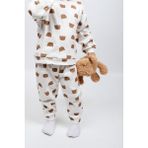 Vauva Kız & Erkek Bebek Çocuk Pijama Takımı Baskılı Uzun Kollu Pijama Takımı