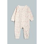Vauva Kız Erkek Bebek Tulumu Uzun Kollu Fermuarlı Pijama Tulum Baskılı Uyku Tulumu