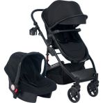 Vav Baby Elitecruise Travel Sistem Lüks Bebek Arabası Konforlu Seyahat Sistem Puset Katlanabilir Siyah