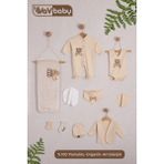 Vav Baby Vavbaby Organik Hastane Çıkışı 10’Lu King - Yenidoğan - Bej-CM1