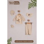 Vav Baby Vavbaby Organik Hastane Çıkışı 5’Li Aslanlı - Yenidoğan - Bej-CM1