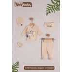 Vav Baby Vavbaby Organik Hastane Çıkışı 5’Li Bear Star - Yenidoğan - Bej-CM1