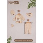 Vav Baby Vavbaby Organik Hastane Çıkışı 5’Li Polar Bear Ekru - Yenidoğan - Bej-CM1