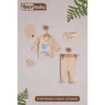Vav Baby Vavbaby Organik Hastane Çıkışı 5’Li Polar Bear Mavi - Yenidoğan - Krem