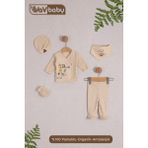 Vav Baby Vavbaby Organik Hastane Çıkışı 5’Li Zoo Family - Yenidoğan - Bej-CM1