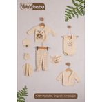 Vav Baby Vavbaby Organik Hastane Çıkışı 8’li Sindirella - Yenidoğan - Bej-CM1