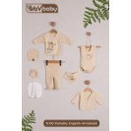 Vav Baby Vavbaby Organik Hastane Çıkışı 8’li Zoo Family - Yenidoğan - Bej-CM1