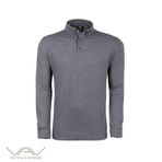 VAV Füme XXL Tlac-04 Polo Yaka Uzun Kol Tişört