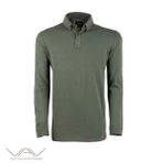 VAV Haki M Tlac-04 Polo Yaka Uzun Kol Tişört