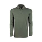 VAV Haki XS Tlac-04 Polo Yaka Uzun Kol Tişört
