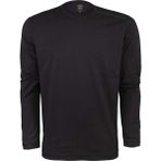 VAV Wear Baseti04 Sıfır Yaka Uzun Kol Koltuk Altı Fileli Su Itci Antibakteriyel Kumaş Gözlük Askılı Tshirt - XS - Siyah