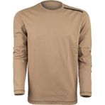 VAV Wear Baseti04 Sıfır Yaka Uzun Kol Koltuk Altı Fileli Su Itci Kumaş Gözlük Askılı Tshirt - XL - Bej