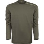VAV Wear Baseti04 Sıfır Yaka Uzun Kol Koltuk Altı Fileli Su Itci Kumaş Gözlük Askılı Tshirt - XS - Haki