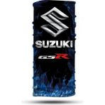 VAV Wear Desenli Motorcu Boyunluğu Buff Bandana Saç Bandı - Standart - 863 Siyah - Gri