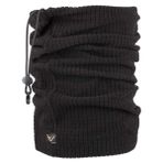 VAV Wear Hem Boyunluk Hem Bere Çok Amaçlı Kullanılabilen Petek Polar PUR02 - Siyah - Standart