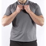 VAV Wear Outdoor Günlük Polo Yaka Lakost Erkek Kısa Kollu T-Shirt Pamuklu Yazlık TLAC01 - 2XS - Füme