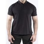 VAV Wear Outdoor Günlük Polo Yaka Lakost Erkek Kısa Kollu T-Shirt Pamuklu Yazlık TLAC01 - 2XS - Siyah