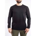 VAV Wear Outdoor T-Shirt Basic Pamuklu Erkek BASETI04 - Siyah - 2XS