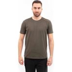 VAV Wear Outdoor T-Shirt Günlük Pamuklu Basic Erkek BASETI03 - Haki - 4XL