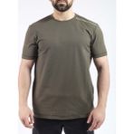 VAV Wear Outdoor T-Shirt Günlük Pamuklu Basic Erkek Kısa Kollu Tişört Terletmez Sıfır Yaka BASETI03 - 2XS - Haki