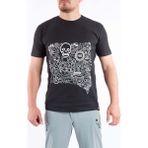VAV Wear Outdoor T-Shirt Günlük Pamuklu Baskılı Erkek Kısa Kollu Tişört Sıfır Yaka BASETI02 - XL - Siyah