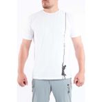 VAV Wear Outdoor T-Shirt Günlük Pamuklu Baskılı Erkek Kısa Kollu Tişört Sıfır Yaka BASETI02 - XS - Beyaz
