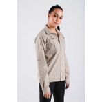 VAV Wear Outdoor Tactical Kadın Pamuklu Gömlek TACTEC04K - Bej - XS