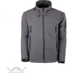 VAV Wear Shellht 04 Softshell Mont Su Rüzgar Geçirmez Su Itici Gizlenebilir Kapüşon - XS - Gri