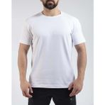 VAV Wear Sıfır Yaka, Kısa Kol, Koltuk Altı Fileli, Gözlük Askılı Tshirt (Basetı-03) - Beyaz
