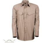 VAV Wear TACTEC01 Tactical Özel Tasarım Gömlek Yüksek Mukavemetli Polyester Ribs Kumaş - Bej