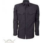VAV Wear TACTEC01 Tactical Özel Tasarım Gömlek Yüksek Mukavemetli Polyester Ribs Kumaş - Siyah