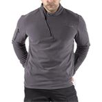 VAV Wear Tactical Giyim Outdoor Hiking Erkek Polar Kışlık Sweatshirt Tüylenmez POLSW01 - Füme - 2XL