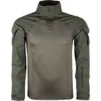 VAV Wear Taktik Askeri Kombat Tişört Terletmez Rahat Fit Kamuflaj Erkek Sweatshirt COMPAT01 - Haki